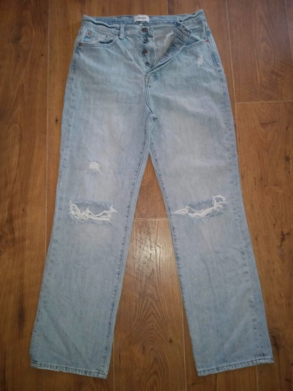 PISTOLA Button Fly Distressed Size 29 Jeans